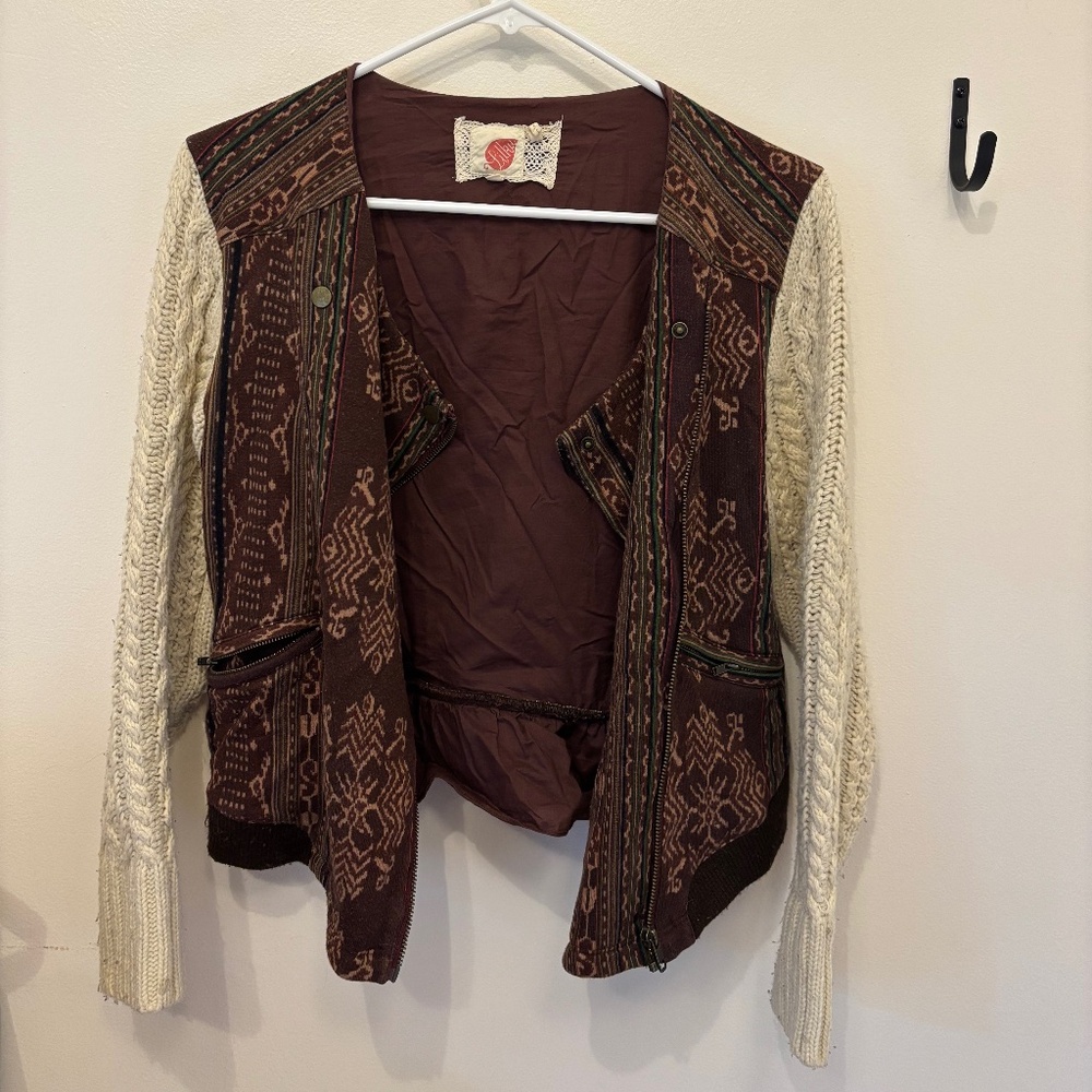 Anthro Sweater Jacket